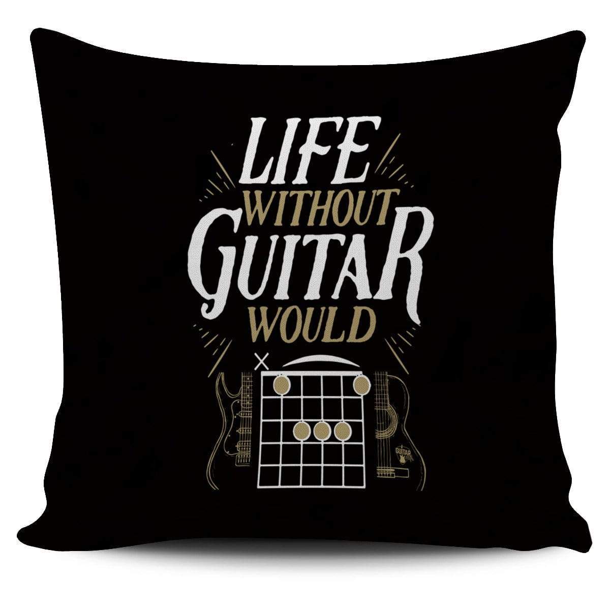 Life Without Guitar Would B Flat CL14100144MDP Throw Pillow Covers