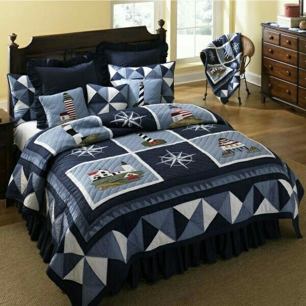 Lighthouse Quilt Bedding Set CLM40903