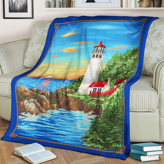 Lighthouse BL280841F Sherpa Fleece Blanket