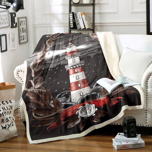 Lighthouse HM2210146TT Sherpa Fleece Blanket