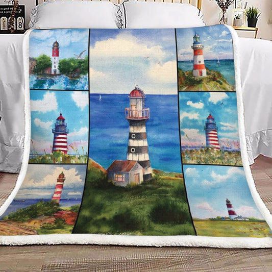 Lighthouse TL2509069TT Sherpa Fleece Blanket