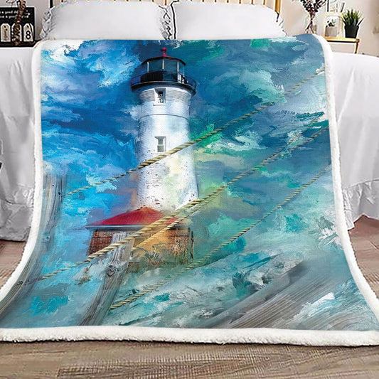 Lighthouse TN2109078TT Sherpa Fleece Blanket