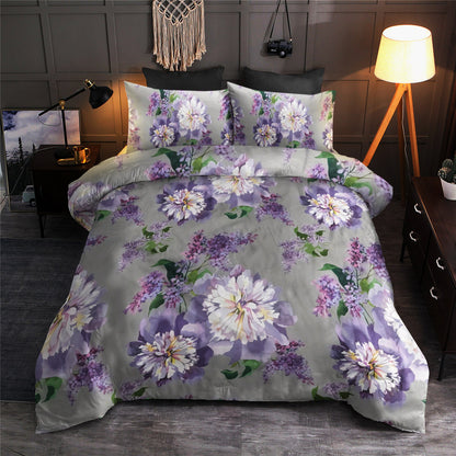 Lilac Pattern Print Design CLA19101222B Bedding Sets