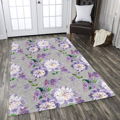 Lilac Pattern Print Design CLA1910513R Rug