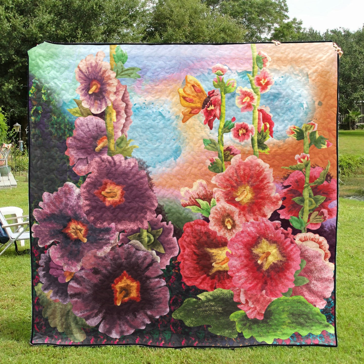 Lily Flower CLA1710413Q Quilt Blanket