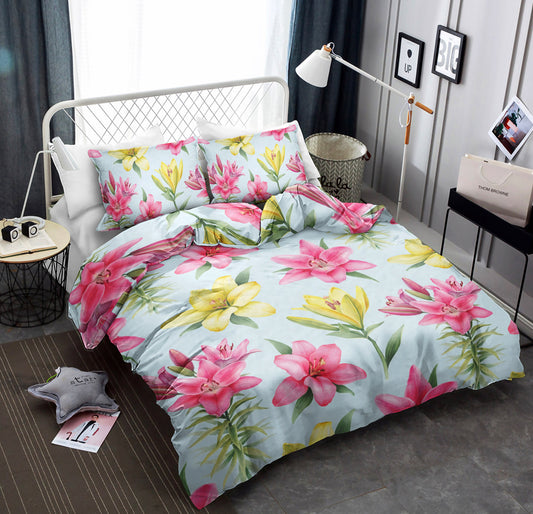 Lily Pattern Print Design CLA19101232B Bedding Sets