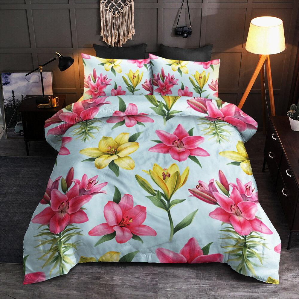Lily Pattern Print Design CLA19101232B Bedding Sets