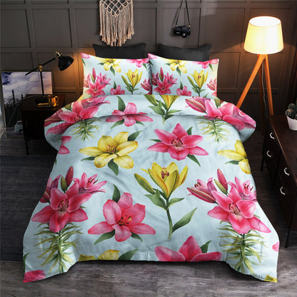 Lily Pattern Print Design CLA19101232B Bedding Sets