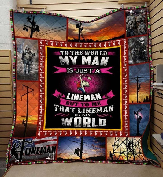 Lineman CLH0811264Q Quilt Blanket