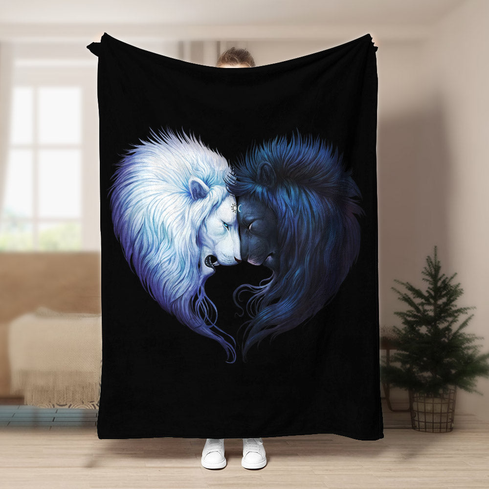 Lion CL140853MD Sherpa Fleece Blanket