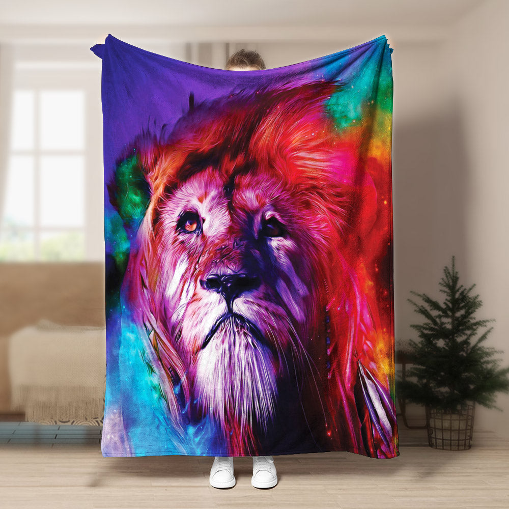 Lion CL140857MD Sherpa Fleece Blanket