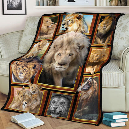 Lion CL240865MD Sherpa Fleece Blanket