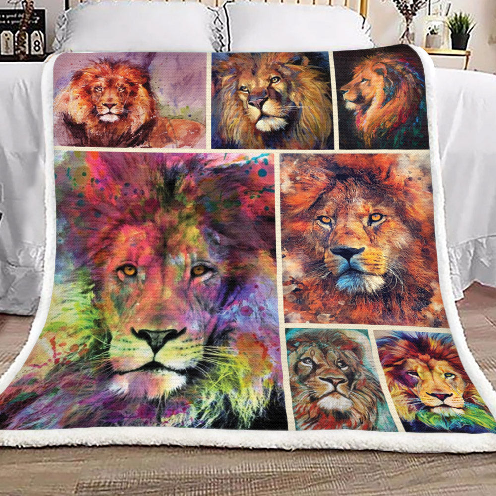 Lion HM1809102TT Sherpa Fleece Blanket