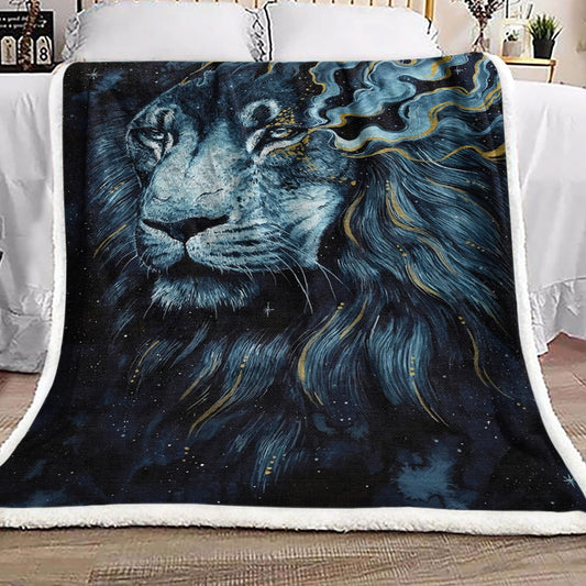 Lion VD270996F Sherpa Fleece Blanket