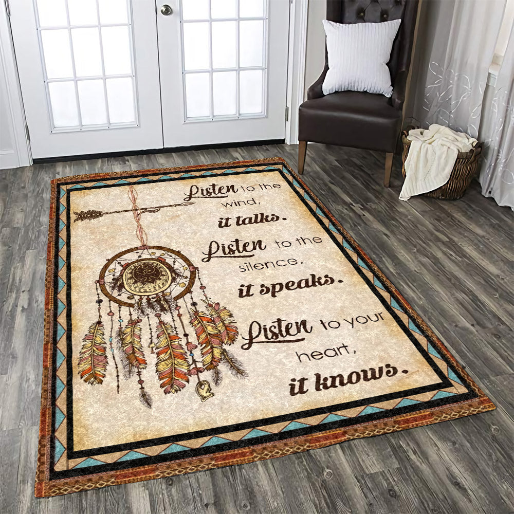 Listen To The Wind It Talks Native American CLA1610118R Rug