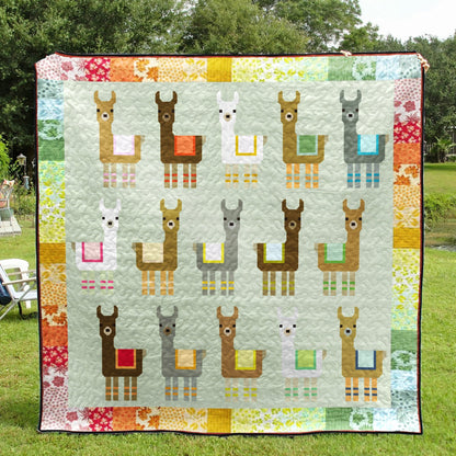 Little LLamas HN161010D Quilt Blanket