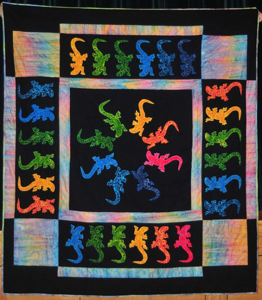Lizards CLT0212130H Quilt Blanket