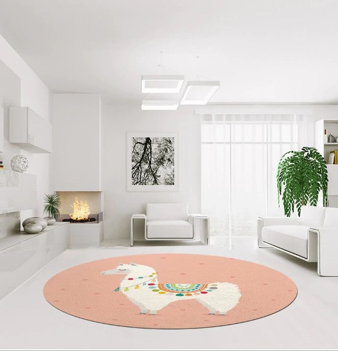 Llama CL250950MDC Round Area Rug