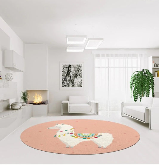 Llama CL250950MDC Round Area Rug