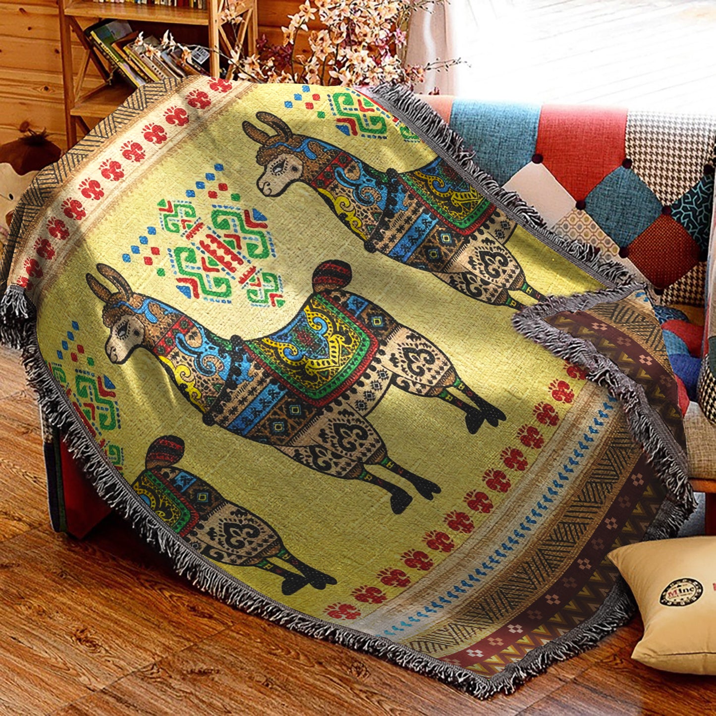 Llama TN2509071S Throw Blankets For Sofa