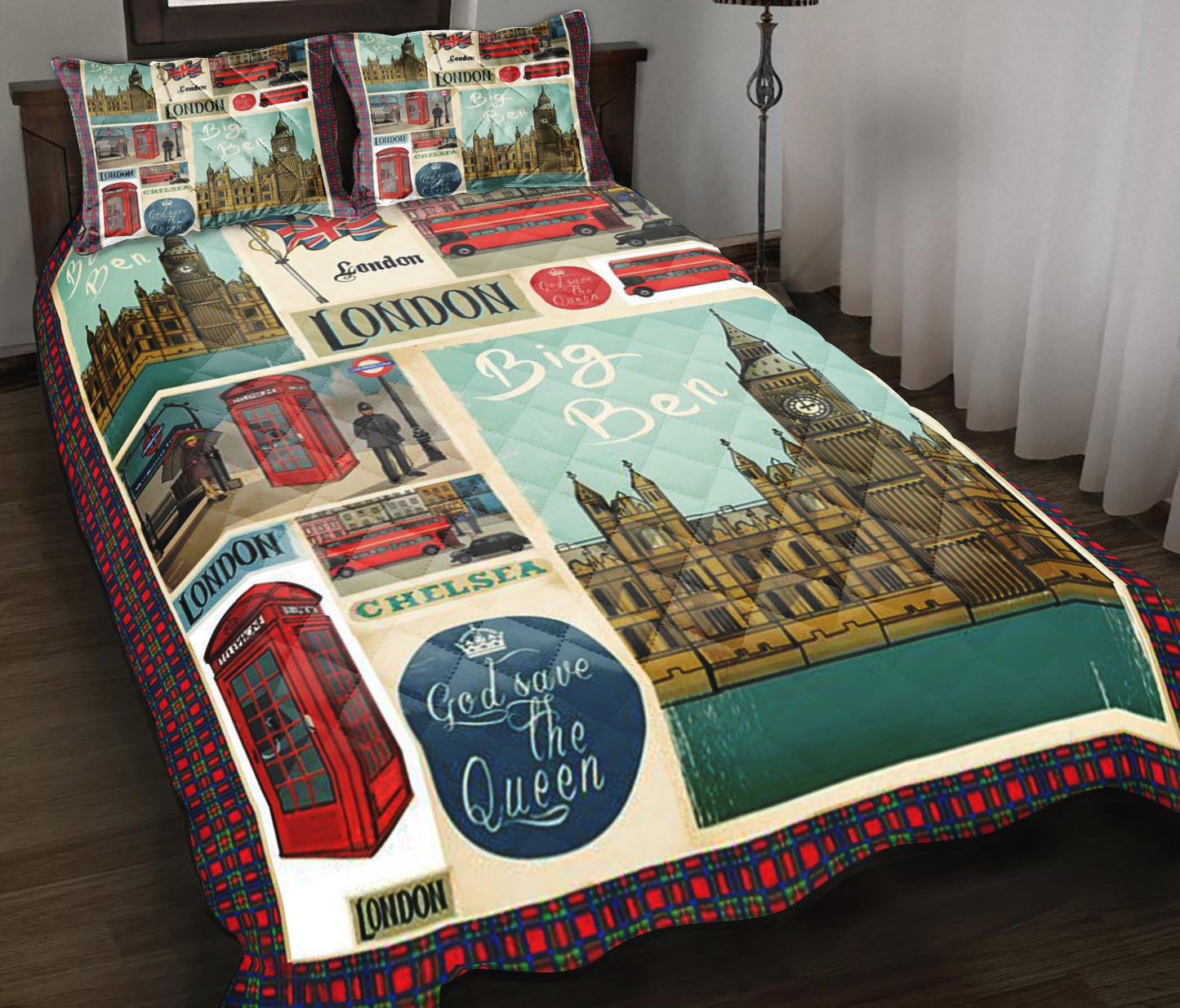 London Quilt Bedding Set HT100914