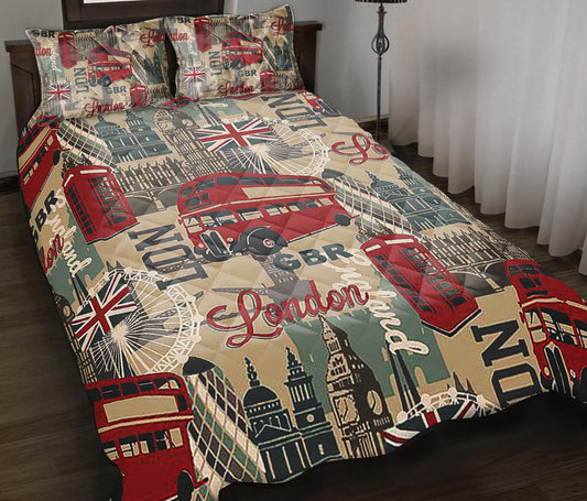 London Quilt Bedding Set HT100916