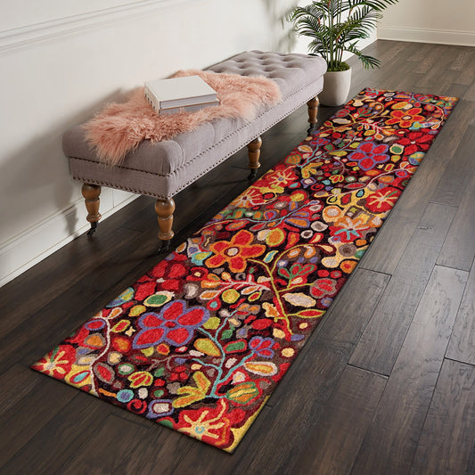 Loop Hooked Wendys Garden CLP021053N Runner Rug