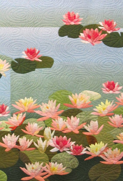 Lotus Flower CLA0910453Q Quilt Blanket
