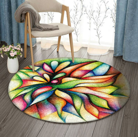 Lotus VD1610177RR Round Area Rug