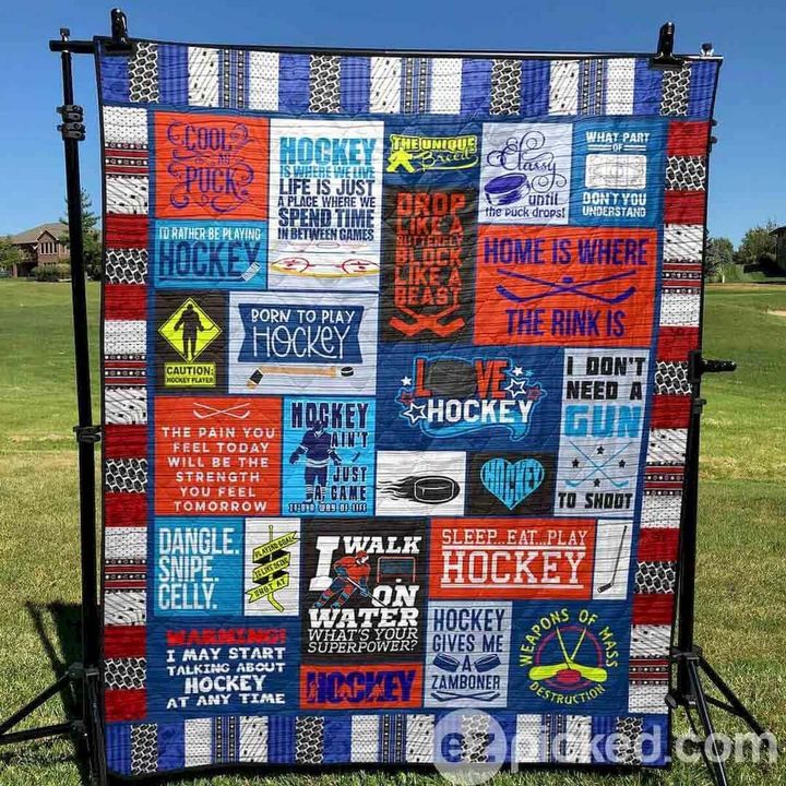 Love Hockey Pk270516 Quilt Blanket