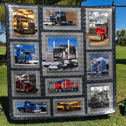 Love Truck CL16110307MDQ Quilt Blanket