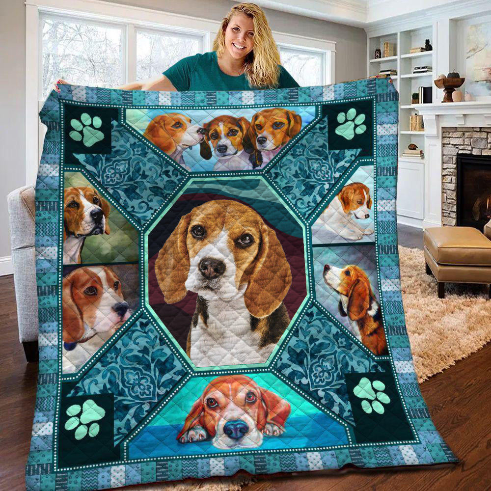 Lovely Beagle HM181007D Quilt Blanket