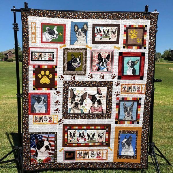 Lovely Boston Terrier PKTA240521 Quilt Blanket