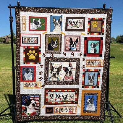 Lovely Boston Terrier PKTA240521 Quilt Blanket