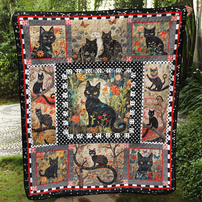 Lovely Cats Art Quilt HN201204D