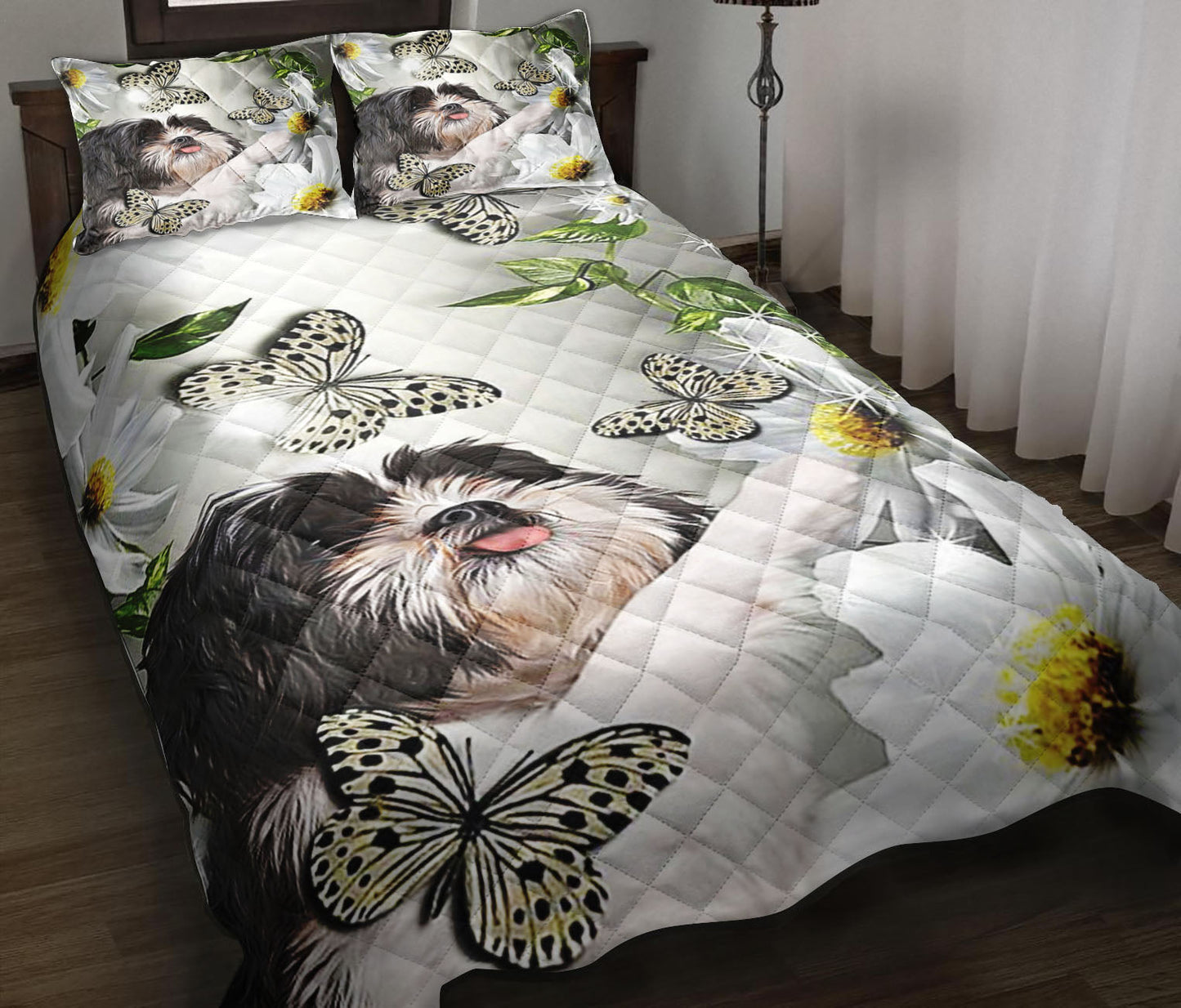 Lovely Shih Tzu Quilt Bedding Set ND170907