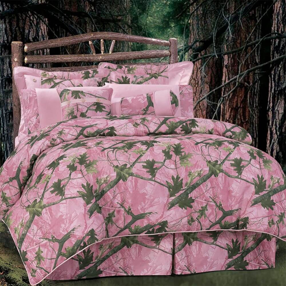 Luxury Pink Camo CLM2110307B Bedding Sets