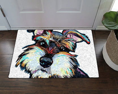 Miniature Schnauzer CL070827MDD Non-slip Door mats