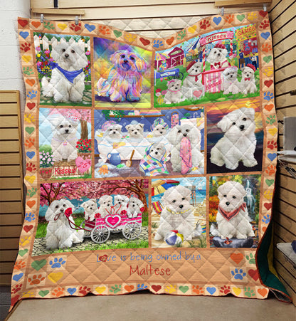 Maltese Quilt Blanket HN281001M