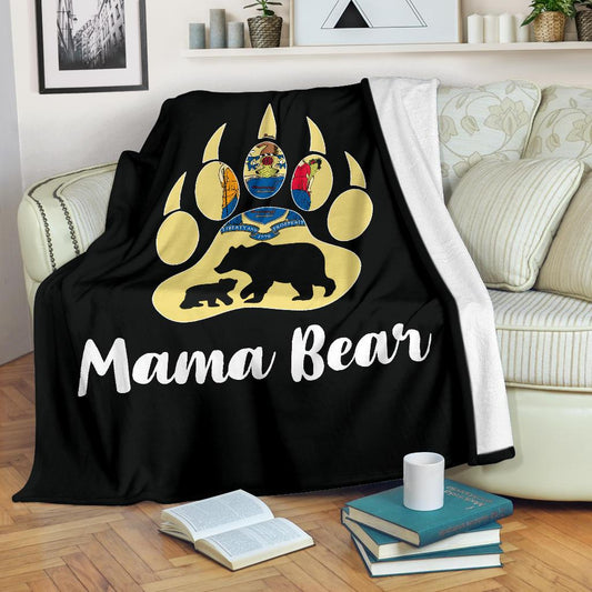 Mama Bear Jersey CL04100133F Sherpa Fleece Blanket
