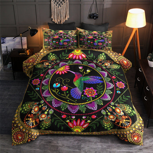 Mandala Hippie Hummingbird Duvet Cover Bedding Sets TL010706BS