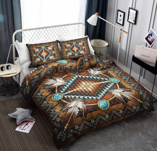 Mandala Brown Design Native American CLA22100387B Bedding Sets