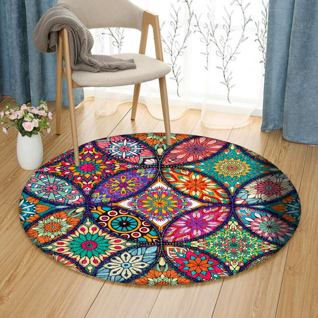 Mandala CG270935TM Round Area Rug