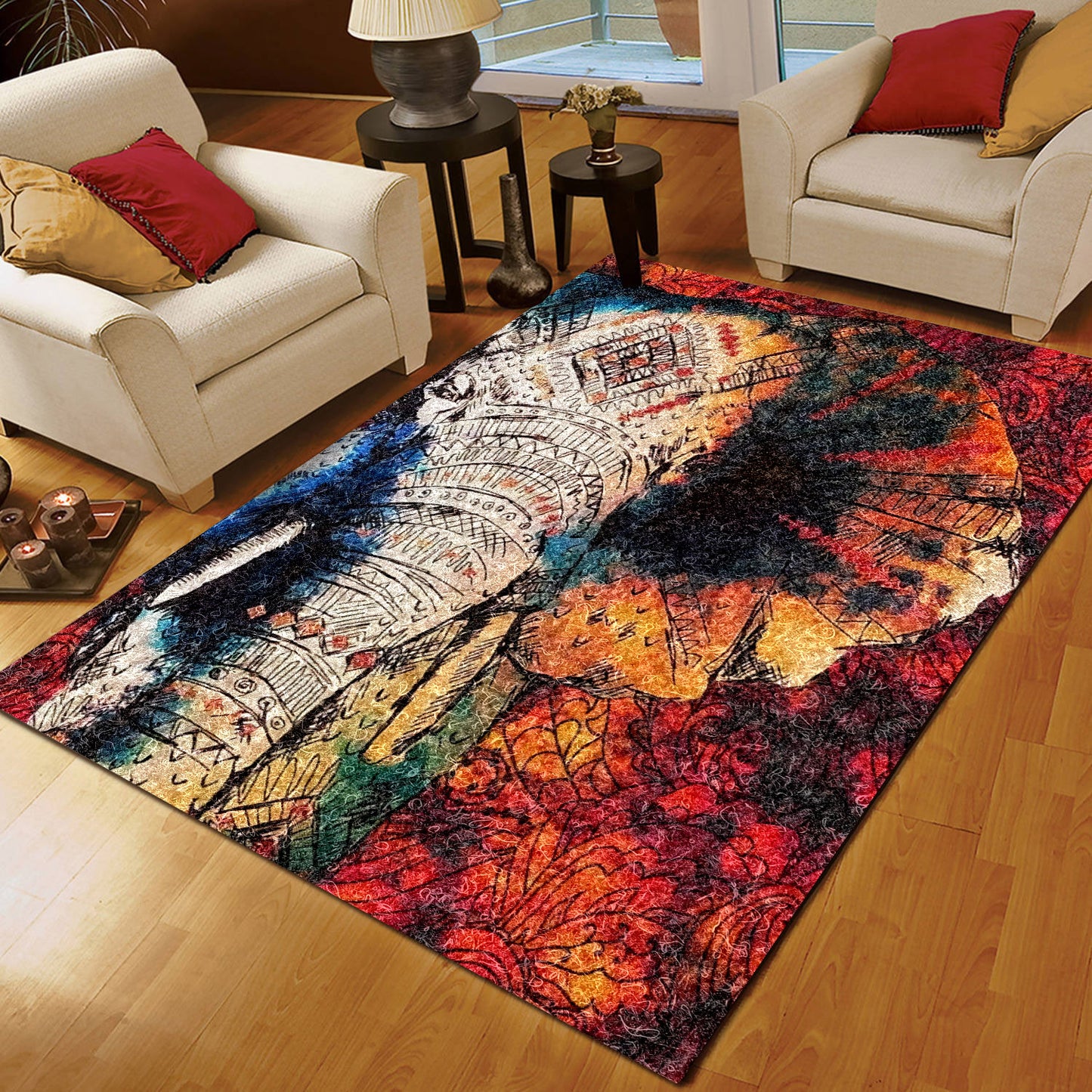 Mandala Elephant BT150840R Rug