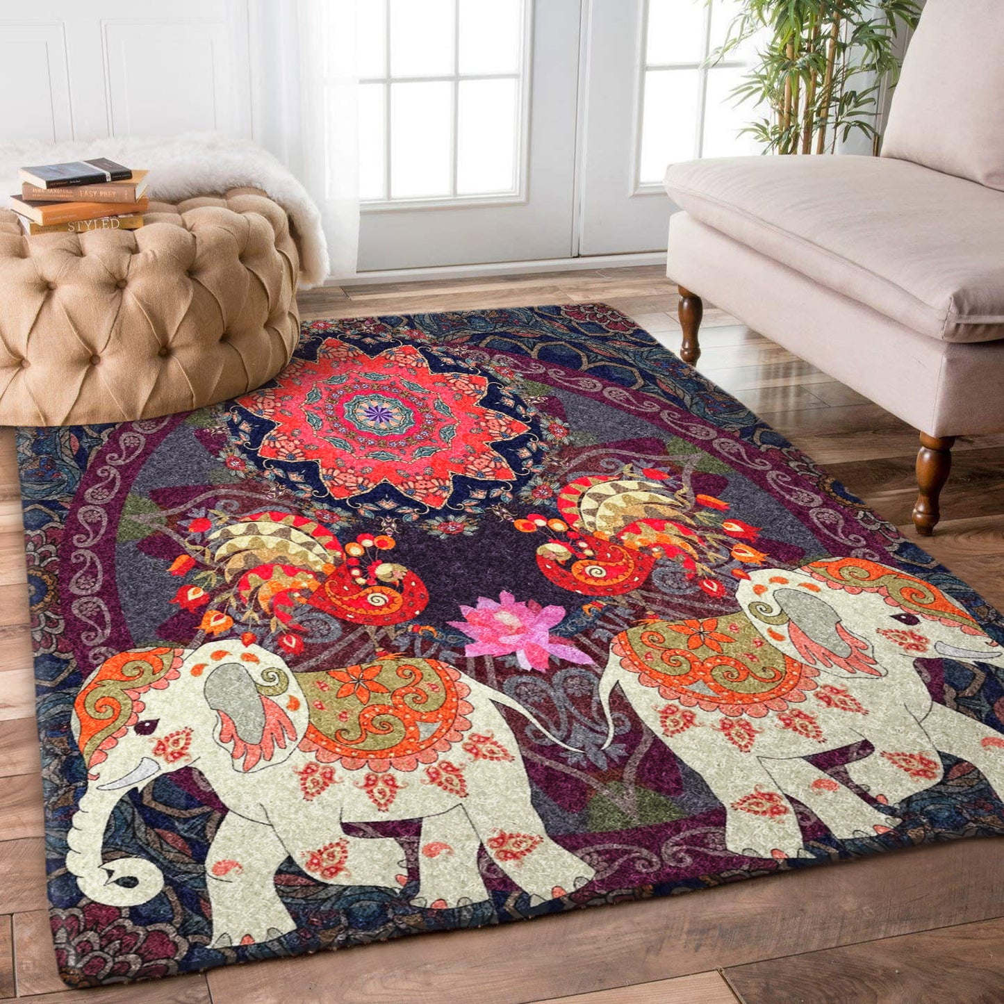 Mandala Elephant BT1610246R Rug