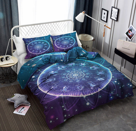 Mandala Galaxy Zodiac Glitter CLA22100576B Bedding Sets