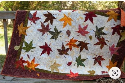 Maple Leaves CLA1710422Q Quilt Blanket