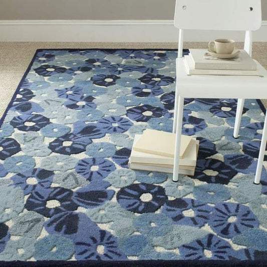 Martha Stewart Rugs Martha Stewart Handtufted Azurite Blue CLA1110182R Rug