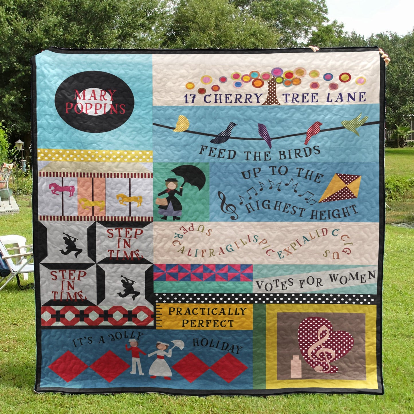 Mary Poppins CLH0711059Q Quilt Blanket