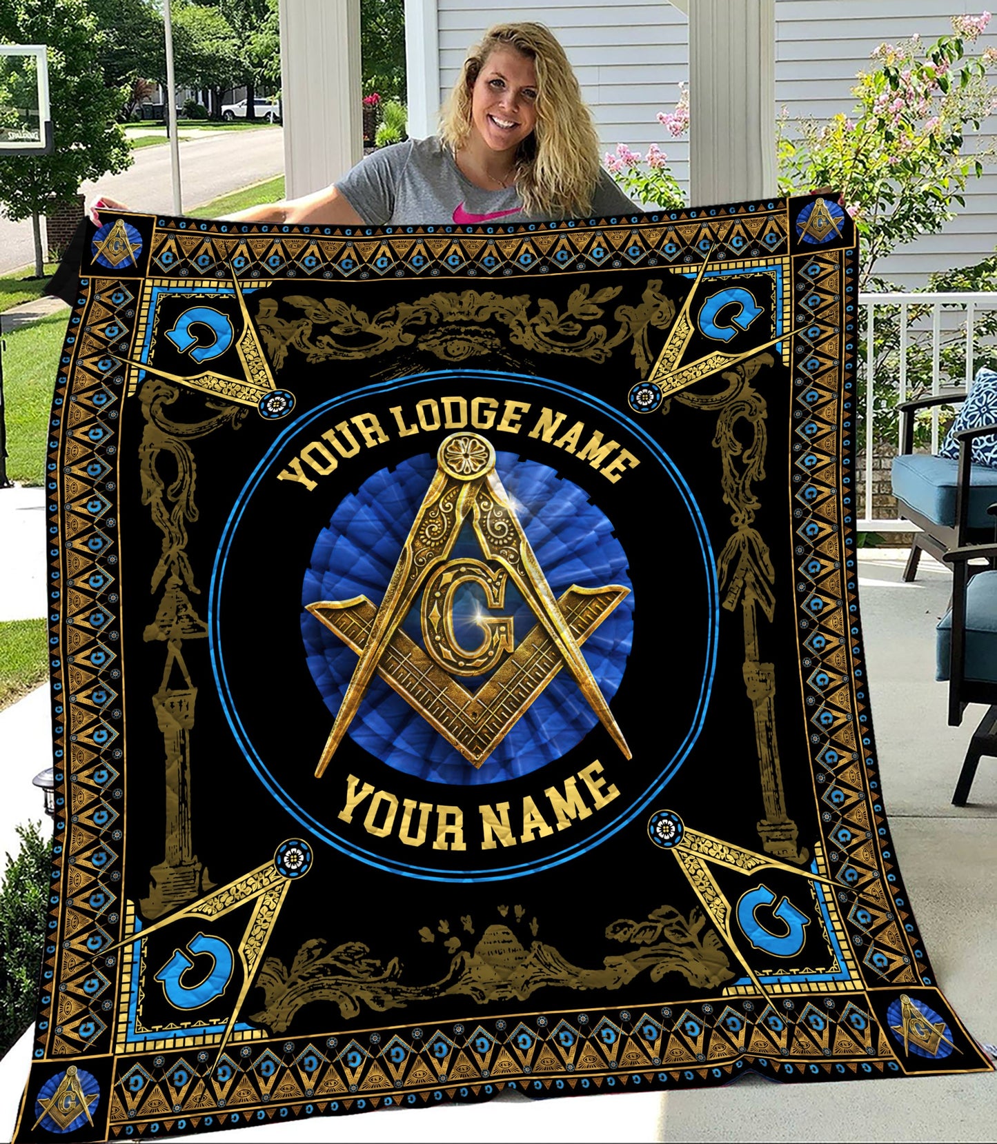 Masonic Freemason Quilt Blanket TL251005